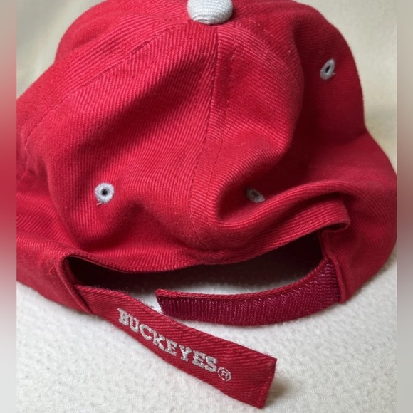 Ohio State University Buckeyes OSU Red Adjustable Hat Cap EUC - Picture 3 of 7